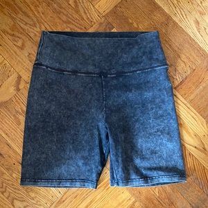 Charcoal biker shorts
